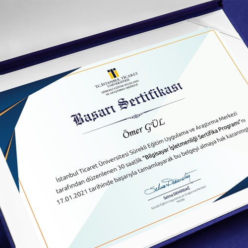 bilgisayar isletmenligi sertifika programi